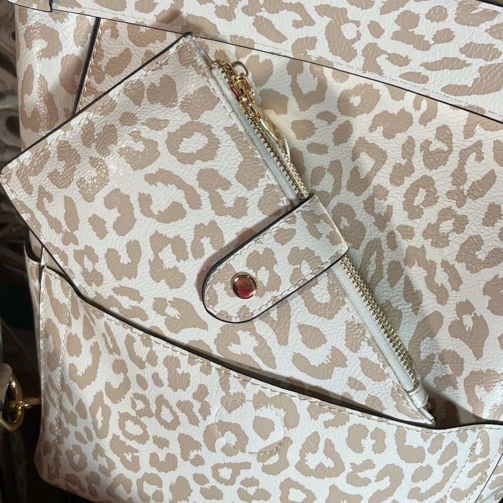 Cheetah Nude Small RFID Card Wallet